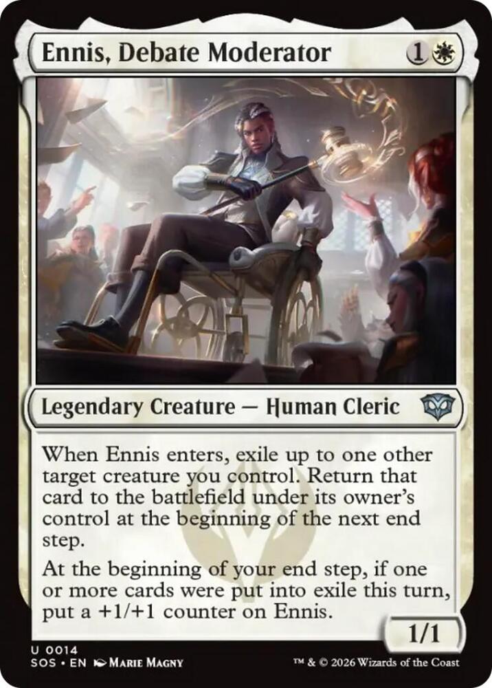 Ennis, Debate Moderator (14) [Secrets of Strixhaven]