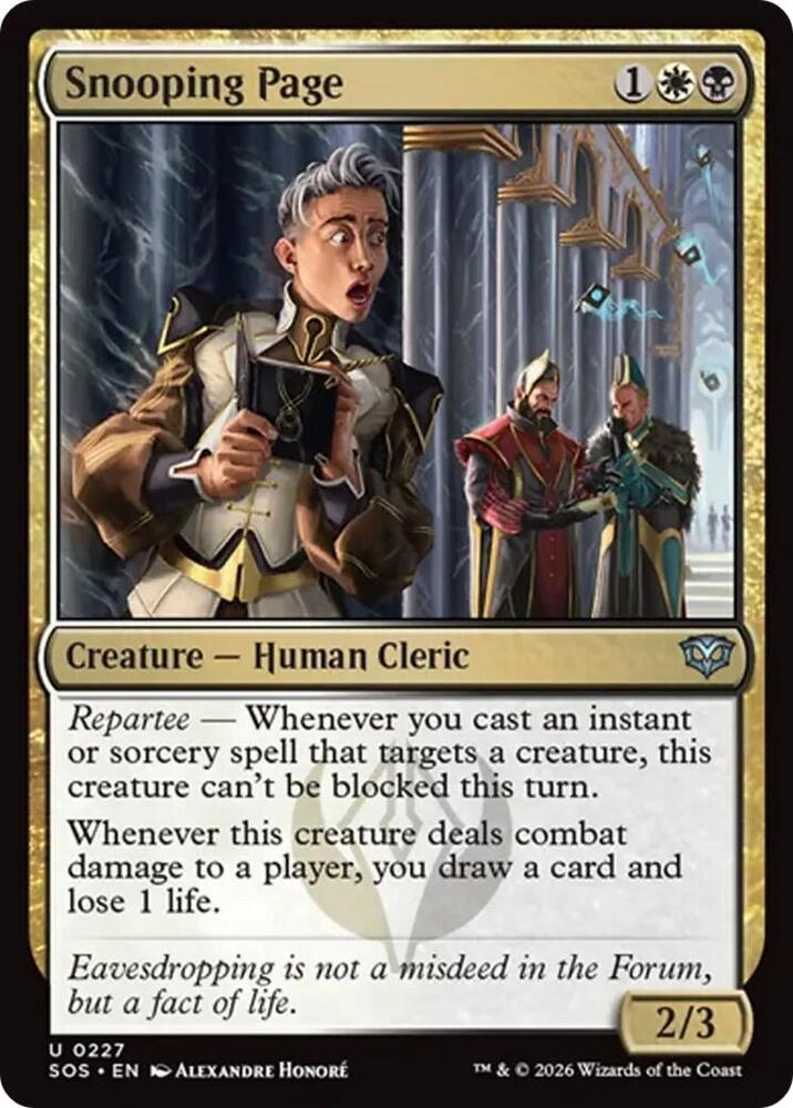 Snooping Page (227) [Secrets of Strixhaven]