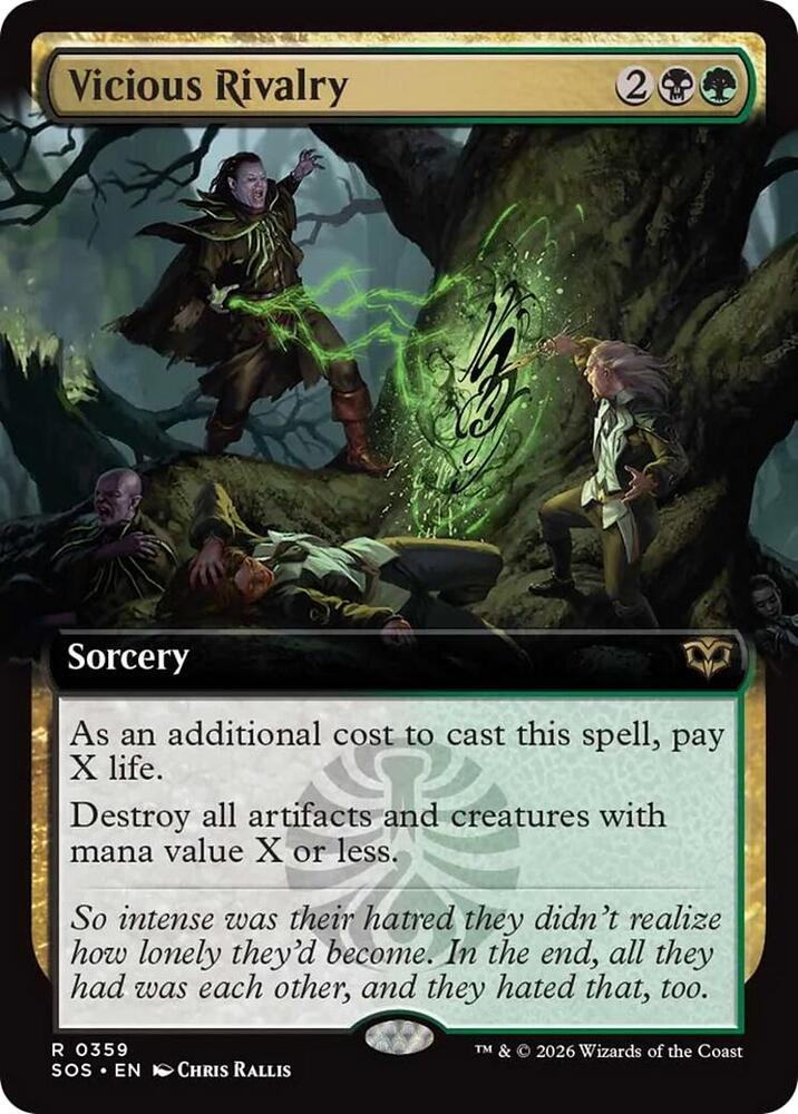 Vicious Rivalry (Extended Art) (359) [Secrets of Strixhaven]