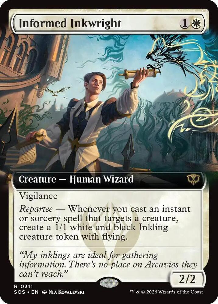Informed Inkwright (Extended Art) (311) [Secrets of Strixhaven]