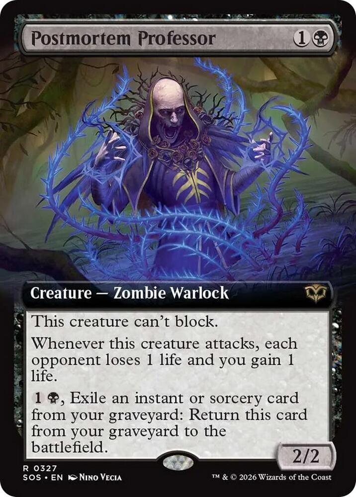 Postmortem Professor (Extended Art) (327) [Secrets of Strixhaven]