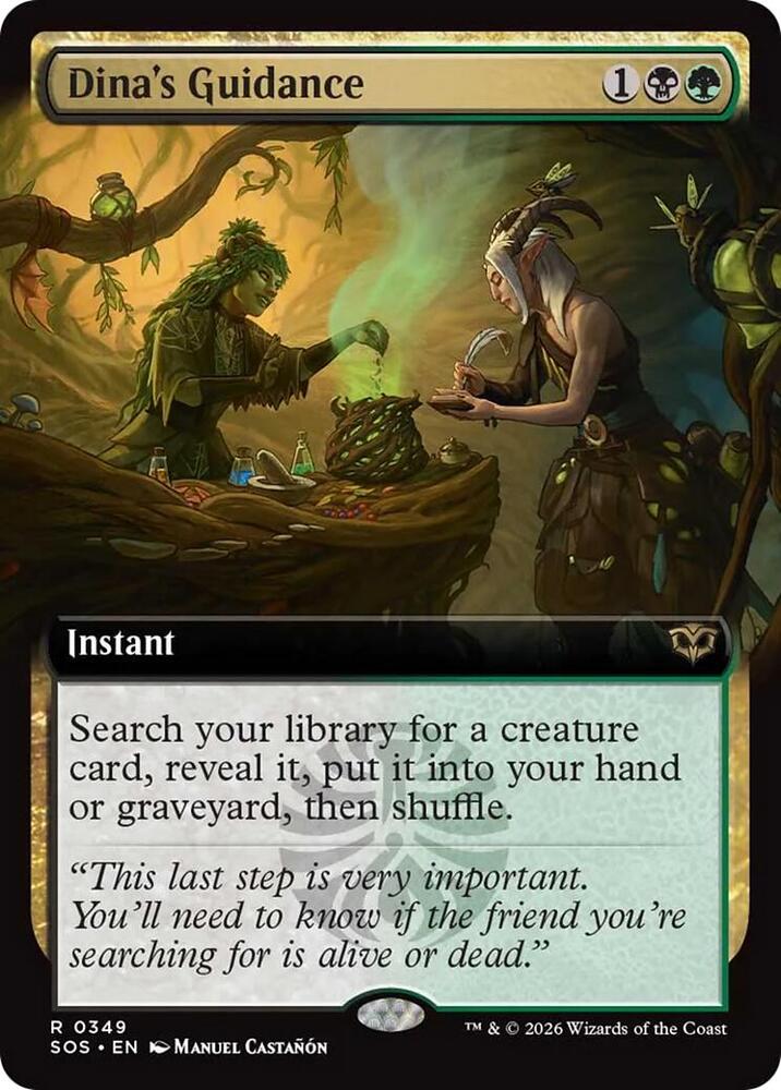 Dina's Guidance (Extended Art) (349) [Secrets of Strixhaven]