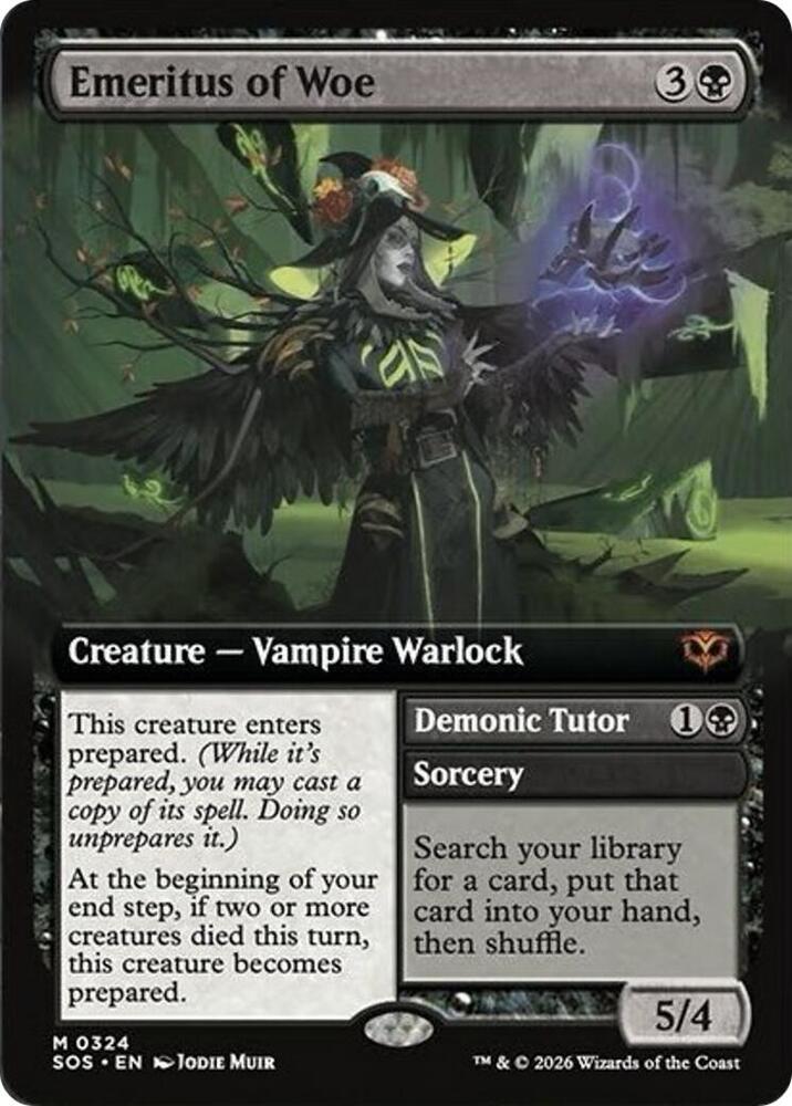 Emeritus of Woe (Extended Art) (324) [Secrets of Strixhaven]