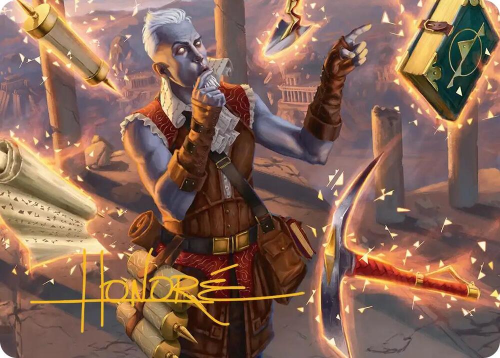 Dig Site Inventory Art Card (Gold-Stamped Signature) (2) [Secrets of Strixhaven Art Series]