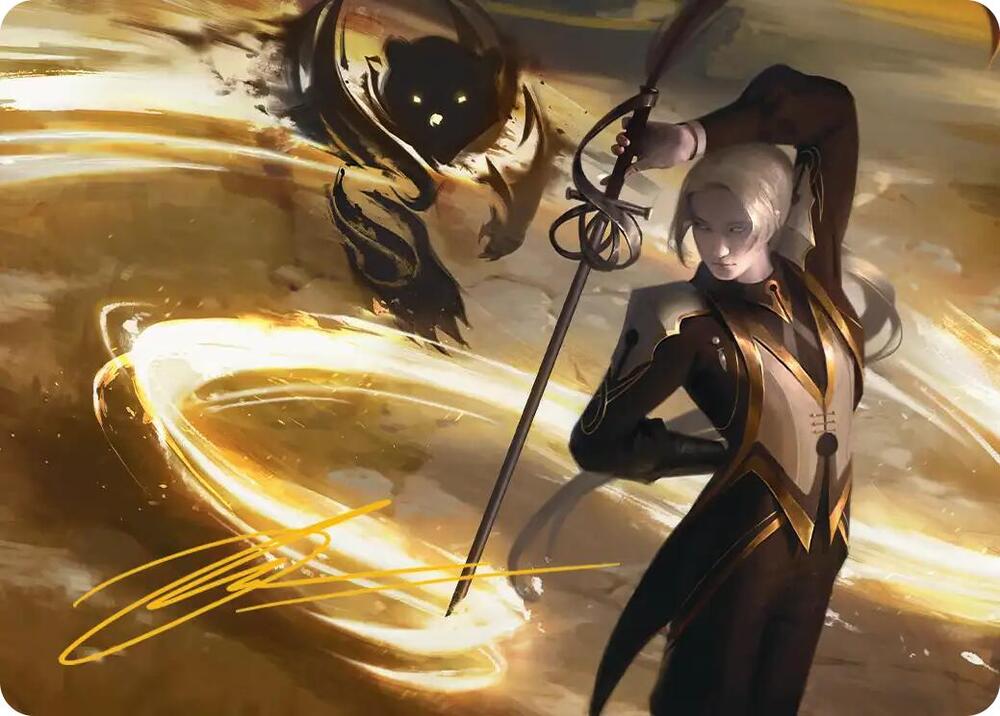 Rapier Wit Art Card (Gold-Stamped Signature) (6) [Secrets of Strixhaven Art Series]