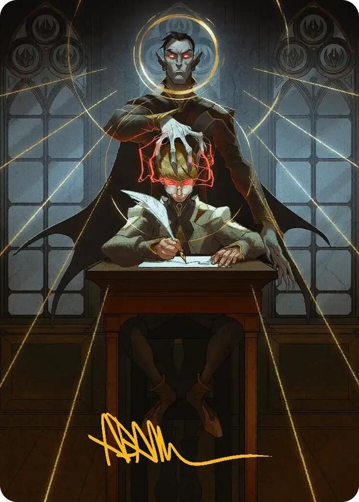 Vampiric Tutor Art Card (Gold-Stamped Signature) (45) [Secrets of Strixhaven Art Series]