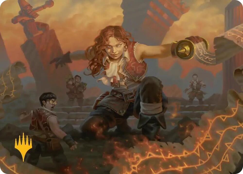 Zealous Lorecaster Art Card (Gold-Stamped Planeswalker Symbol) (14) [Secrets of Strixhaven Art Series]