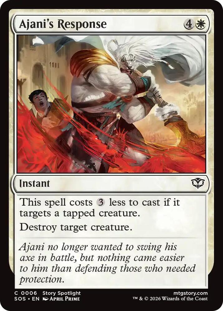 Ajani's Response (6) [Secrets of Strixhaven]