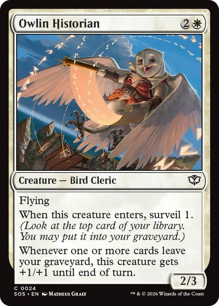 Owlin Historian (24) [Secrets of Strixhaven]