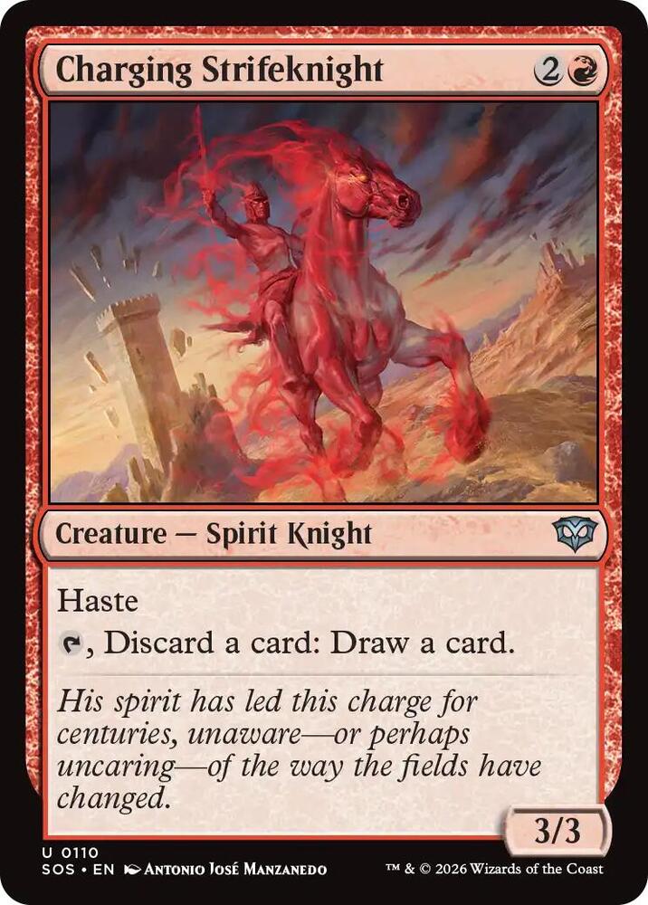 Charging Strifeknight (110) [Secrets of Strixhaven]