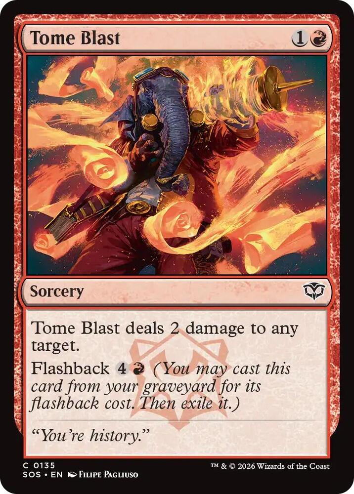 Tome Blast (135) [Secrets of Strixhaven]