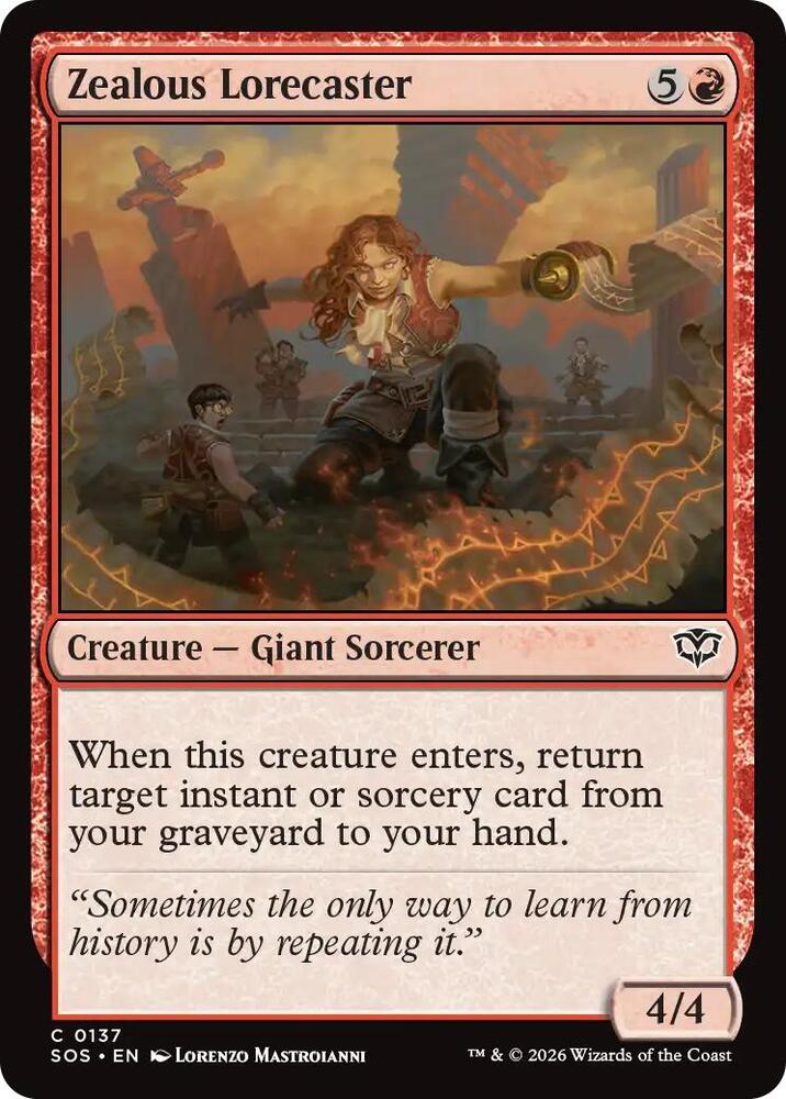 Zealous Lorecaster (137) [Secrets of Strixhaven]
