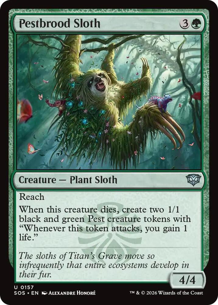 Pestbrood Sloth (157) [Secrets of Strixhaven]