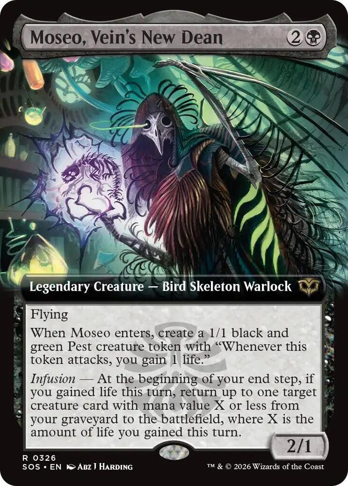 Moseo, Vein's New Dean (Extended Art) (326) [Secrets of Strixhaven]