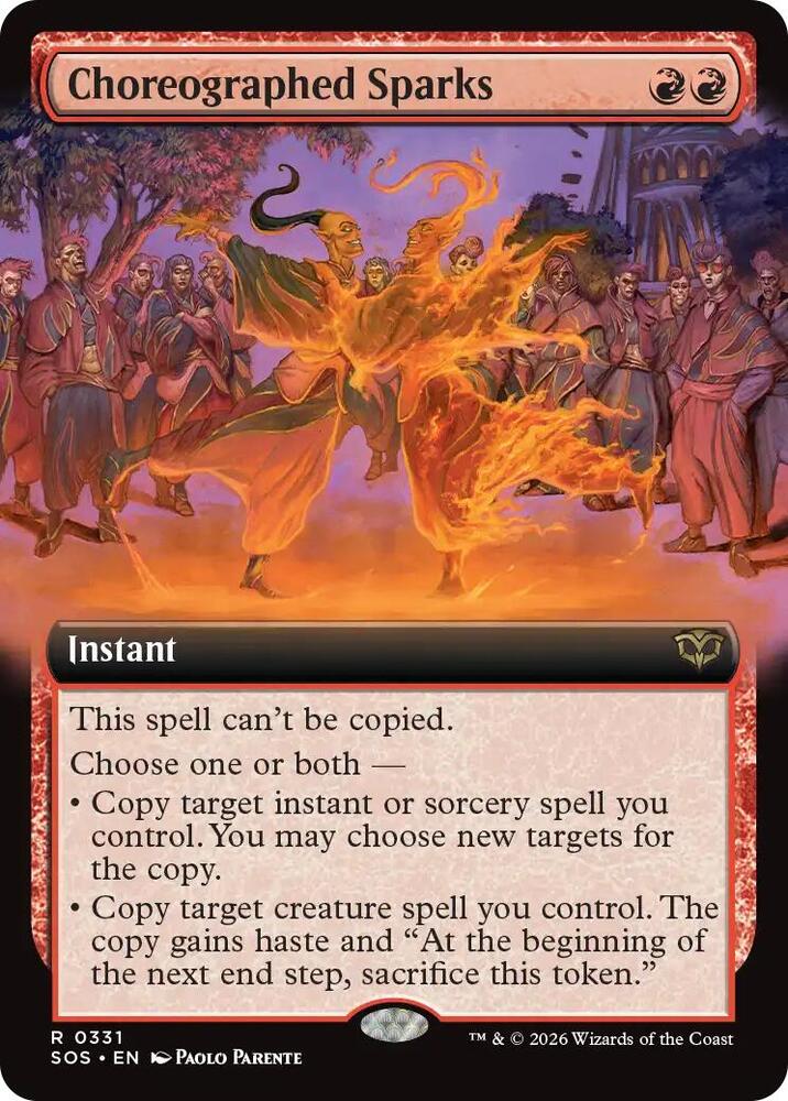 Choreographed Sparks (Extended Art) (331) [Secrets of Strixhaven]