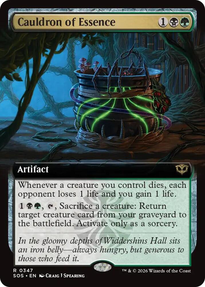 Cauldron of Essence (Extended Art) (347) [Secrets of Strixhaven]