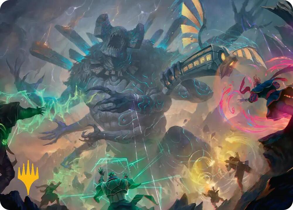 Moment of Reckoning Art Card (Gold-Stamped Planeswalker Symbol) (19) [Secrets of Strixhaven Art Series]