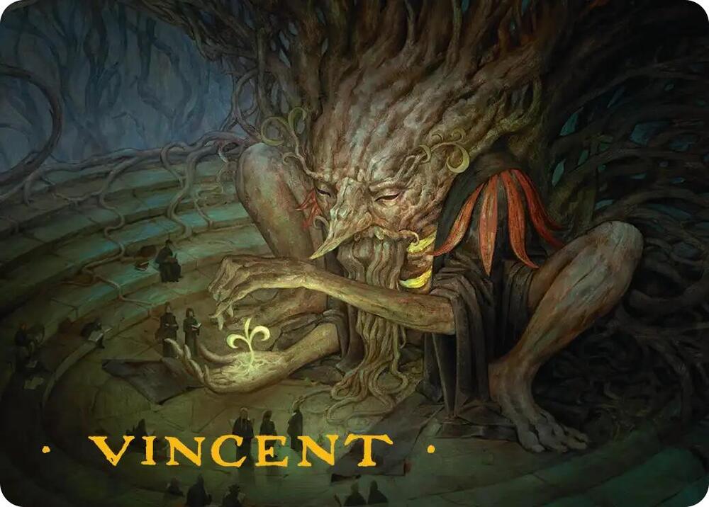 Old-Growth Educator Art Card (Gold-Stamped Signature) (20) [Secrets of Strixhaven Art Series]