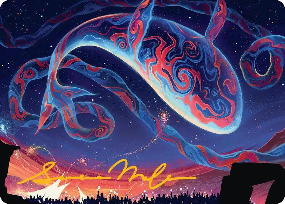 Spectacular Skywhale Art Card (Gold-Stamped Signature) (24) [Secrets of Strixhaven Art Series]
