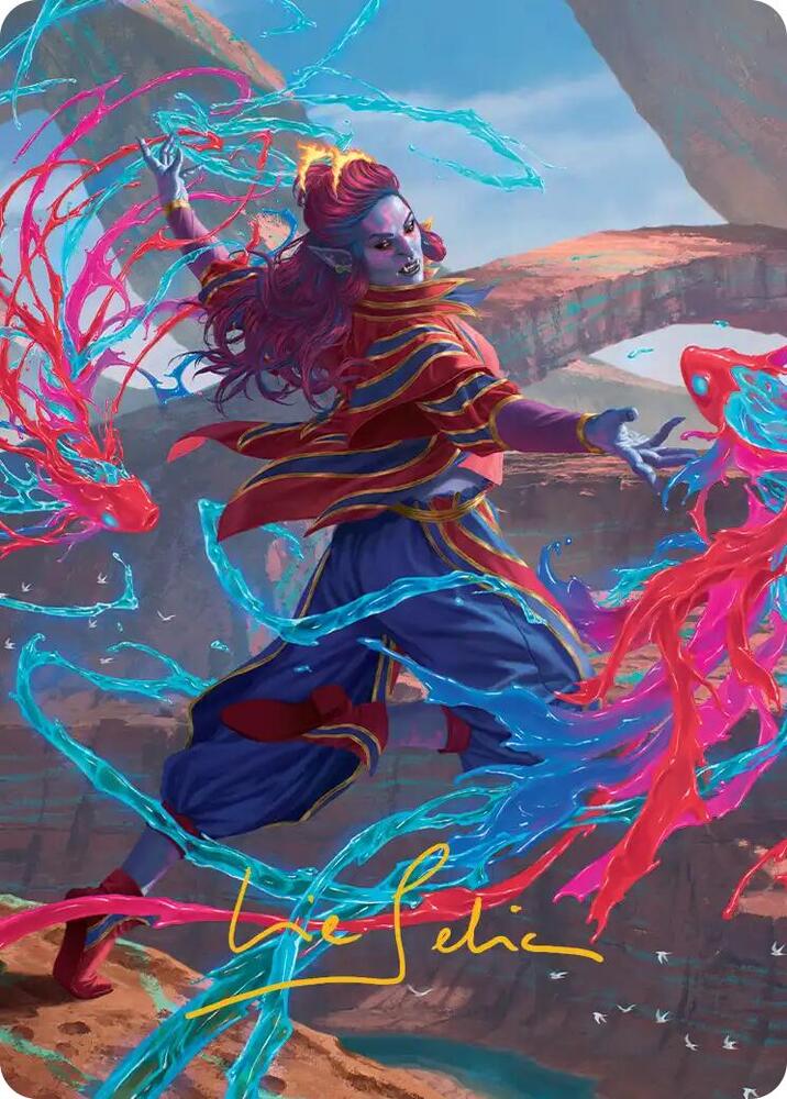 Rootha, Mastering the Moment Art Card (Gold-Stamped Signature) (34) [Secrets of Strixhaven Art Series]