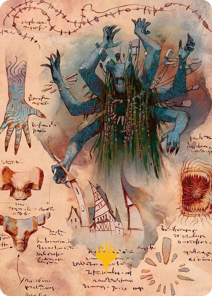 The Dawning Archaic Art Card (Gold-Stamped Planeswalker Symbol) (29) [Secrets of Strixhaven Art Series]