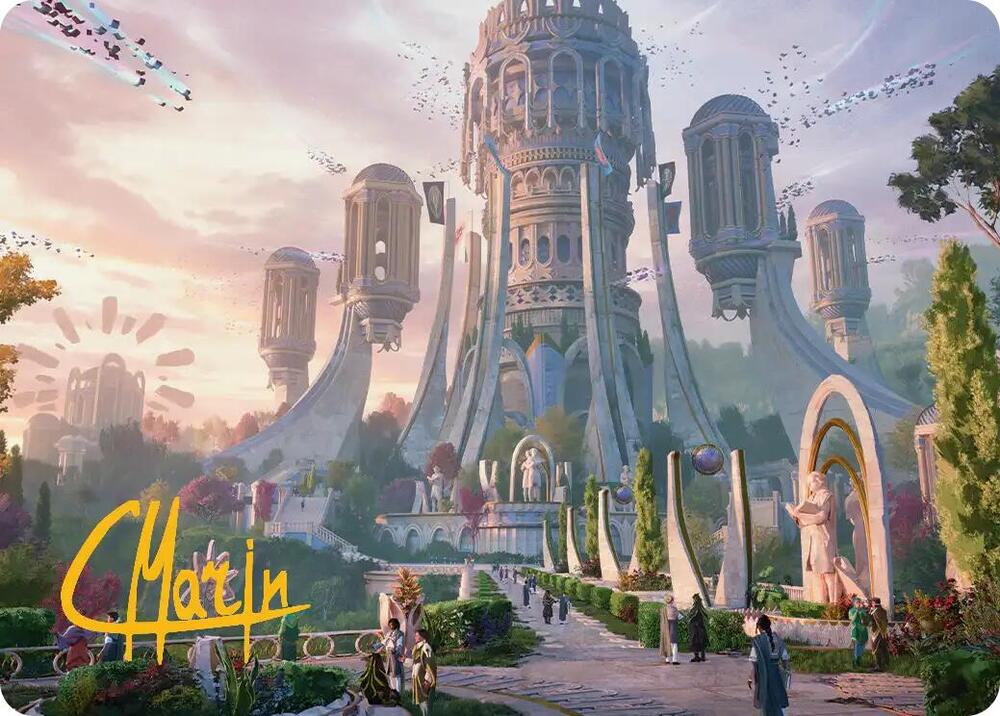 Command Tower Art Card (Gold-Stamped Signature) (39) [Secrets of Strixhaven Art Series]