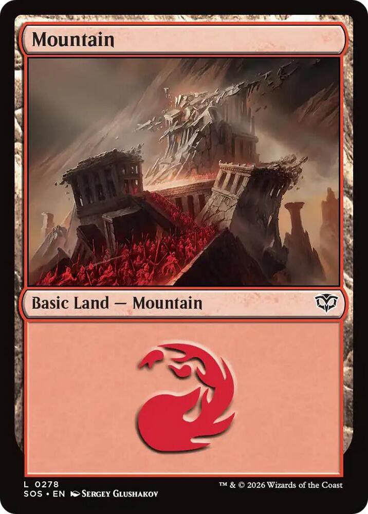 Mountain (0278) [Secrets of Strixhaven]