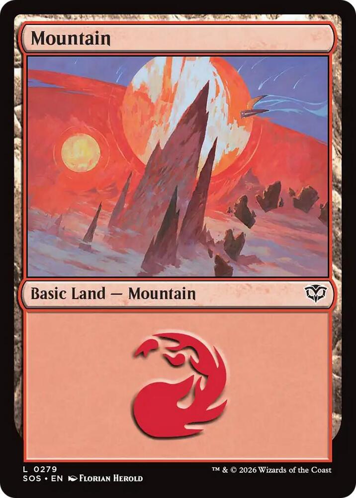 Mountain (0279) [Secrets of Strixhaven]