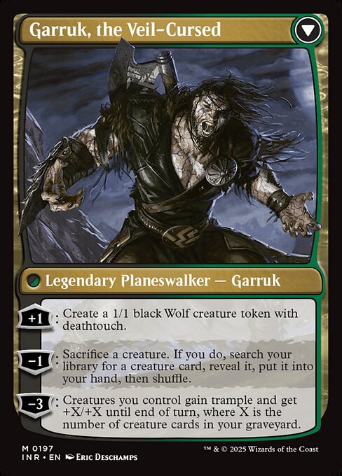 Garruk Relentless (197) [Innistrad Remastered] Reverse