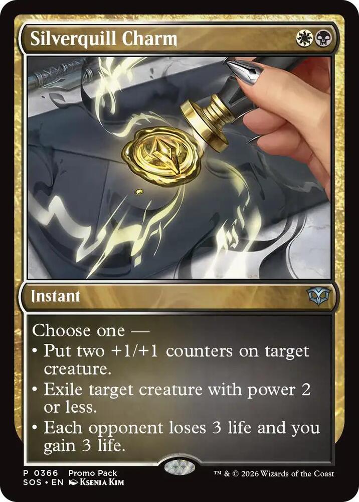 Silverquill Charm (365) [Secrets of Strixhaven Promos]
