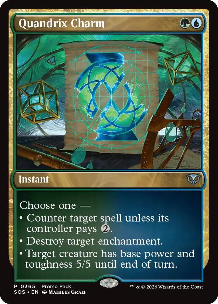 Quandrix Charm (365) [Secrets of Strixhaven Promos]