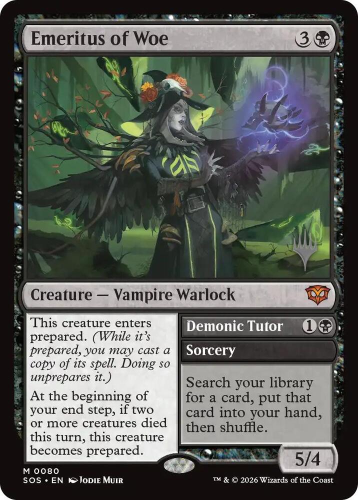 Emeritus of Woe (80) [Secrets of Strixhaven Promos]