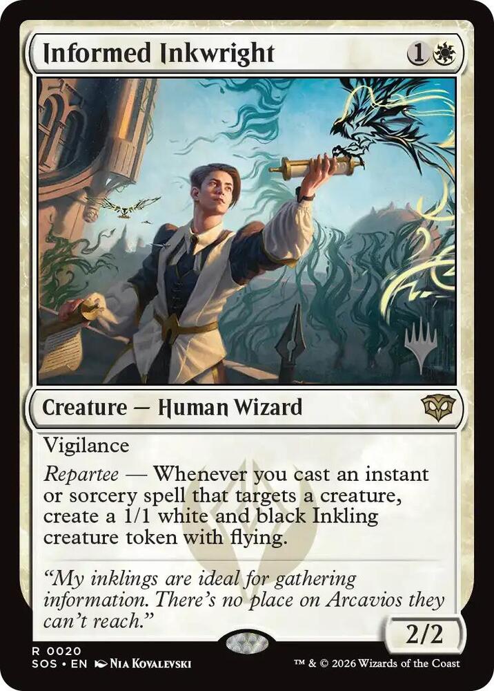 Informed Inkwright (20) [Secrets of Strixhaven Promos]