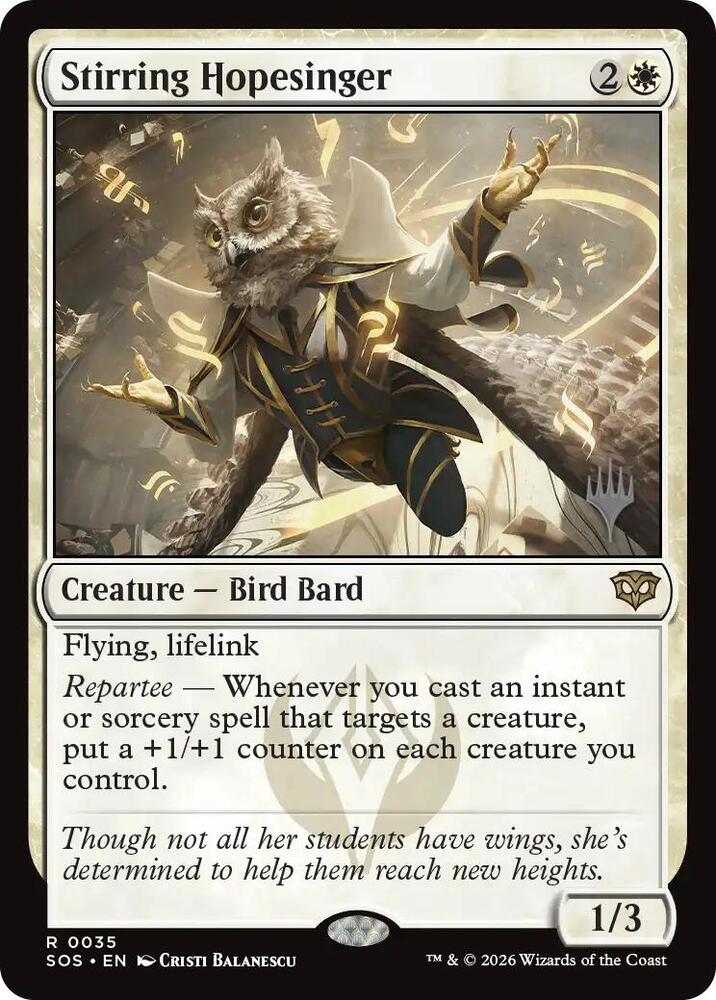 Stirring Hopesinger (35) [Secrets of Strixhaven Promos]