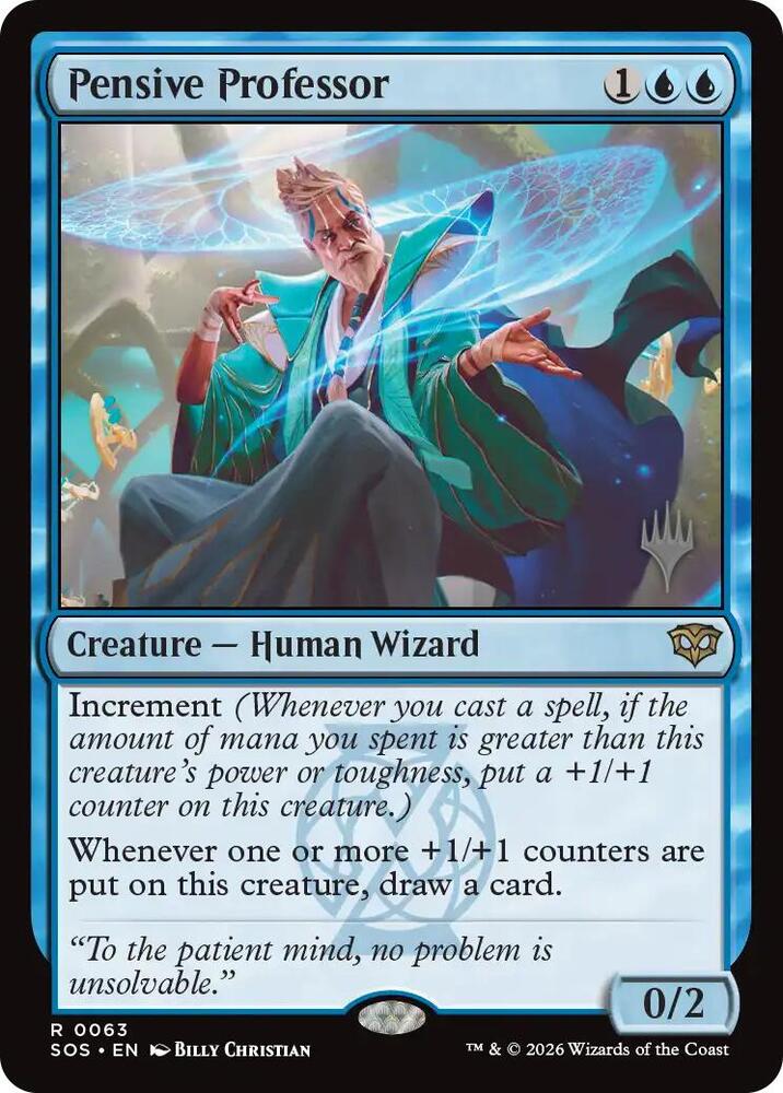 Pensive Professor (63) [Secrets of Strixhaven Promos]