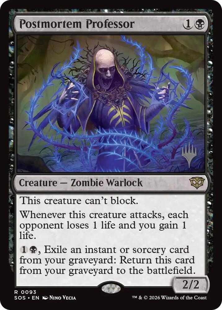 Postmortem Professor (93) [Secrets of Strixhaven Promos]
