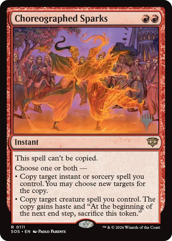 Choreographed Sparks (111) [Secrets of Strixhaven Promos]