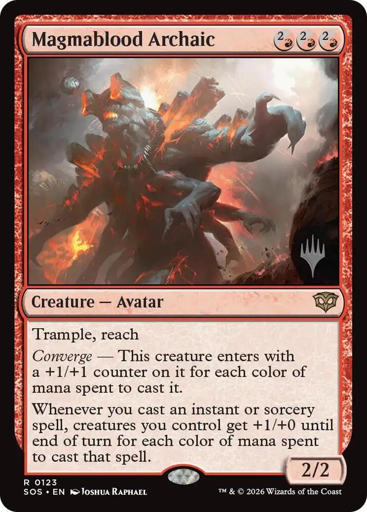 Magmablood Archaic (123) [Secrets of Strixhaven Promos]