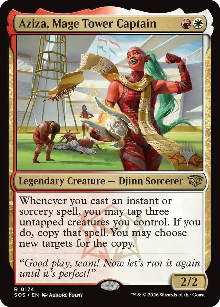 Aziza, Mage Tower Captain (174) [Secrets of Strixhaven Promos]