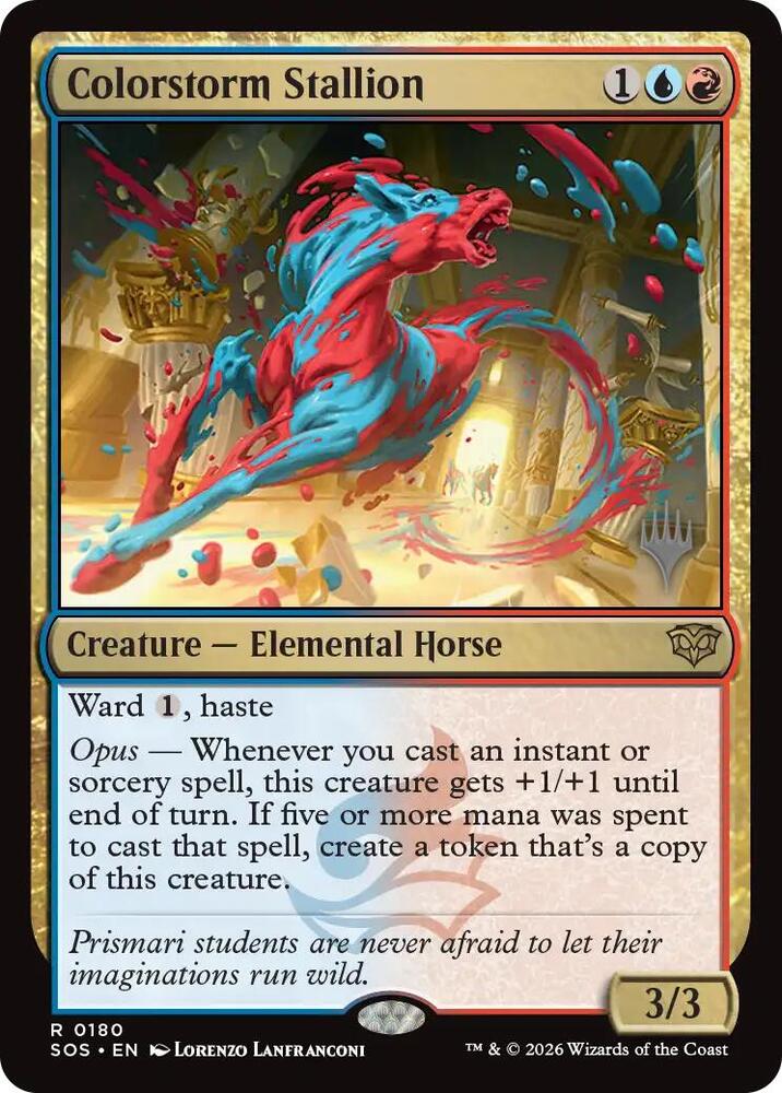 Colorstorm Stallion (180) [Secrets of Strixhaven Promos]