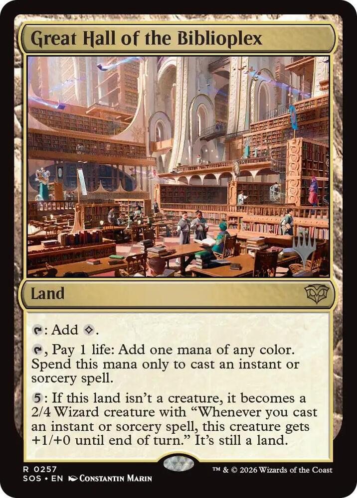 Great Hall of the Biblioplex (257) [Secrets of Strixhaven Promos]