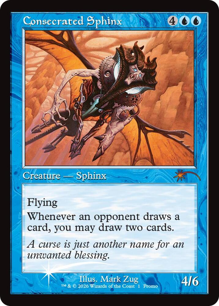 Consecrated Sphinx (Retro Frame) (1) [MagicFest Cards]