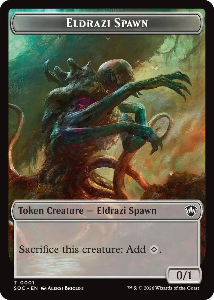Eldrazi Spawn // Worm Double-Sided Token (1 // 26) [Secrets of Strixhaven Commander]