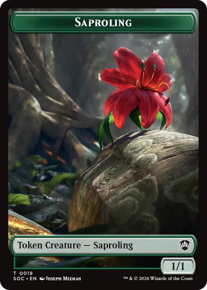 Saproling // Pest (0023) Double-Sided Token (18 // 23) [Secrets of Strixhaven Commander]
