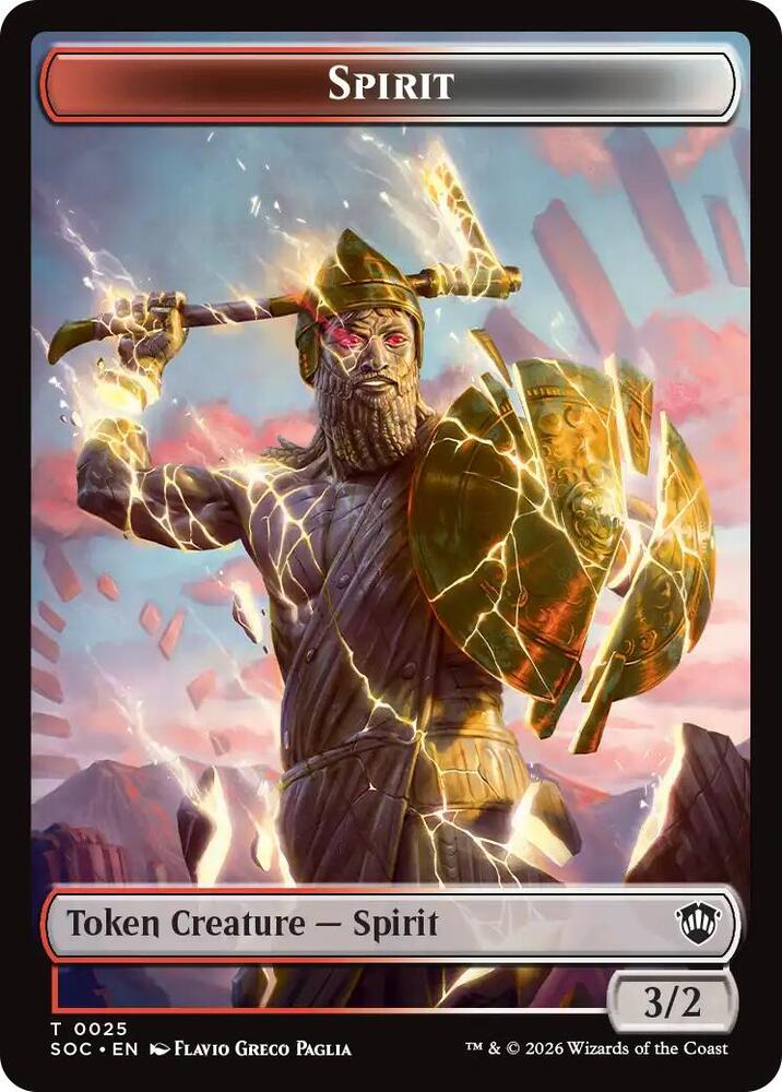 Spirit (0025) // Copy Double-Sided Token (25 // 1) [Secrets of Strixhaven Commander]
