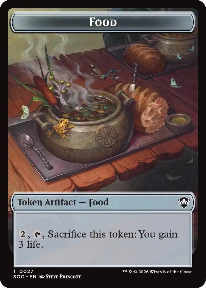 Food // Frog Lizard Double-Sided Token (27 // 16) [Secrets of Strixhaven Commander]