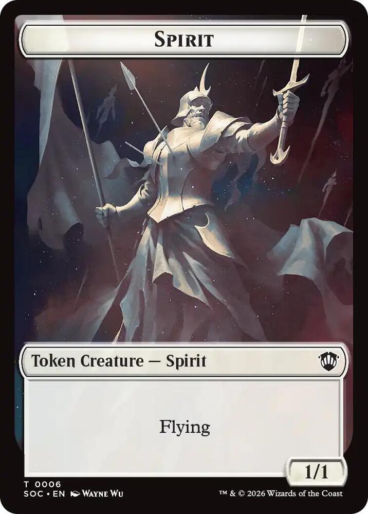 Spirit (0006) // Illusion Double-Sided Token (6 // 7) [Secrets of Strixhaven Commander]