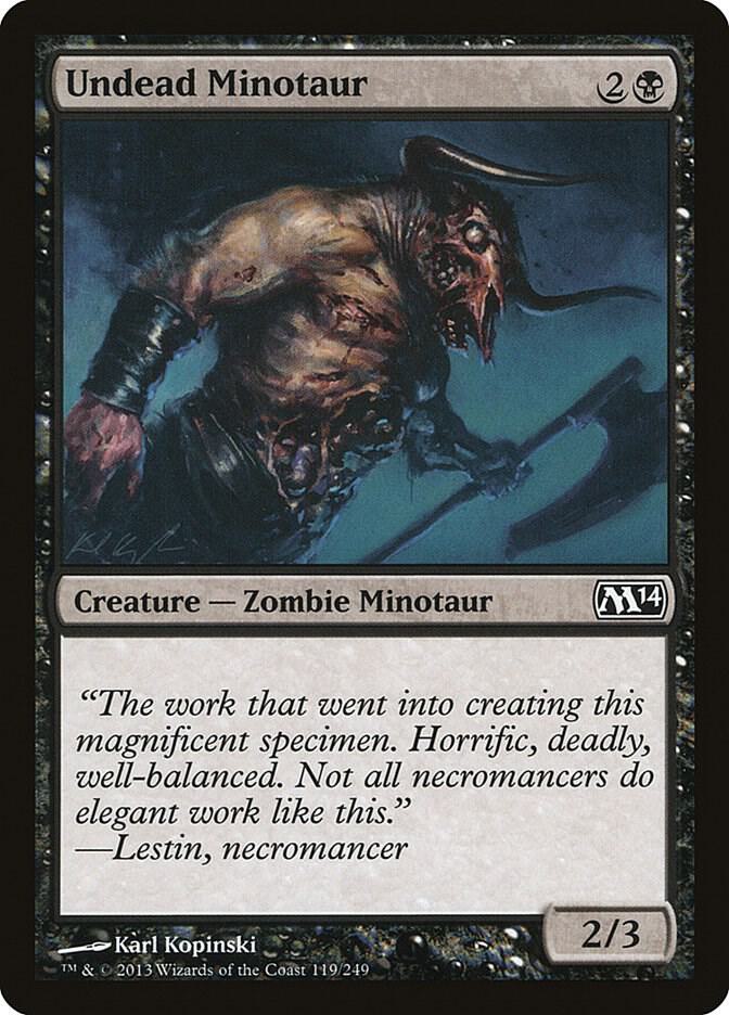 Undead Minotaur (119) [Magic 2014]