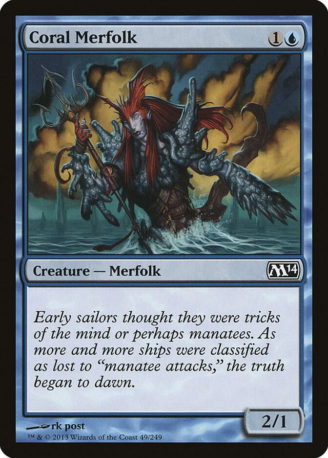 Coral Merfolk (49) [Magic 2014]