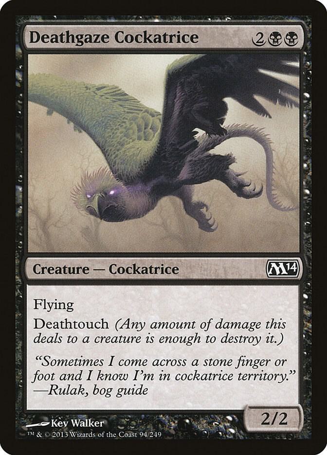 Deathgaze Cockatrice (94) [Magic 2014]